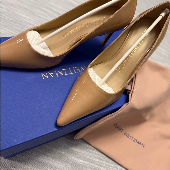 Stuart Weitzman Tan High Heeled Pumps - Picture 4 of 7
